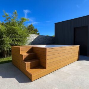 Piscina contenedor ICONIC 4,26 m x 2,16 m x 1,365 m: versión lista para nadar