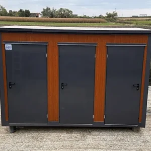 Contenedor Sanitario Tipo Pabellón con Triple Cabina