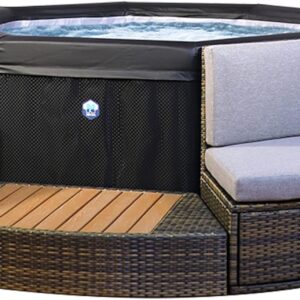 NETSPA SP-OCT165/MOB2 NetSpa Octopus – Semirrígido + Muebles – 4 a 6 plazas